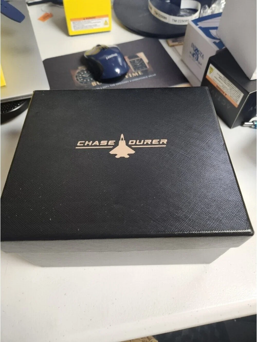 Chase Durer Flight Commander Quartz Stainless Steel Green Dial, 49mm (CDW-0073)